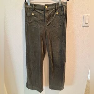 J. Crew Factory | Women's Wide Leg Cords | Green | Size 29/8 | NEW WITH TAGS